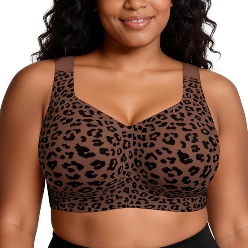 Sutiãs Leopard Jelly sem aro,  - Plunge Bra Push Up avaliação e preço